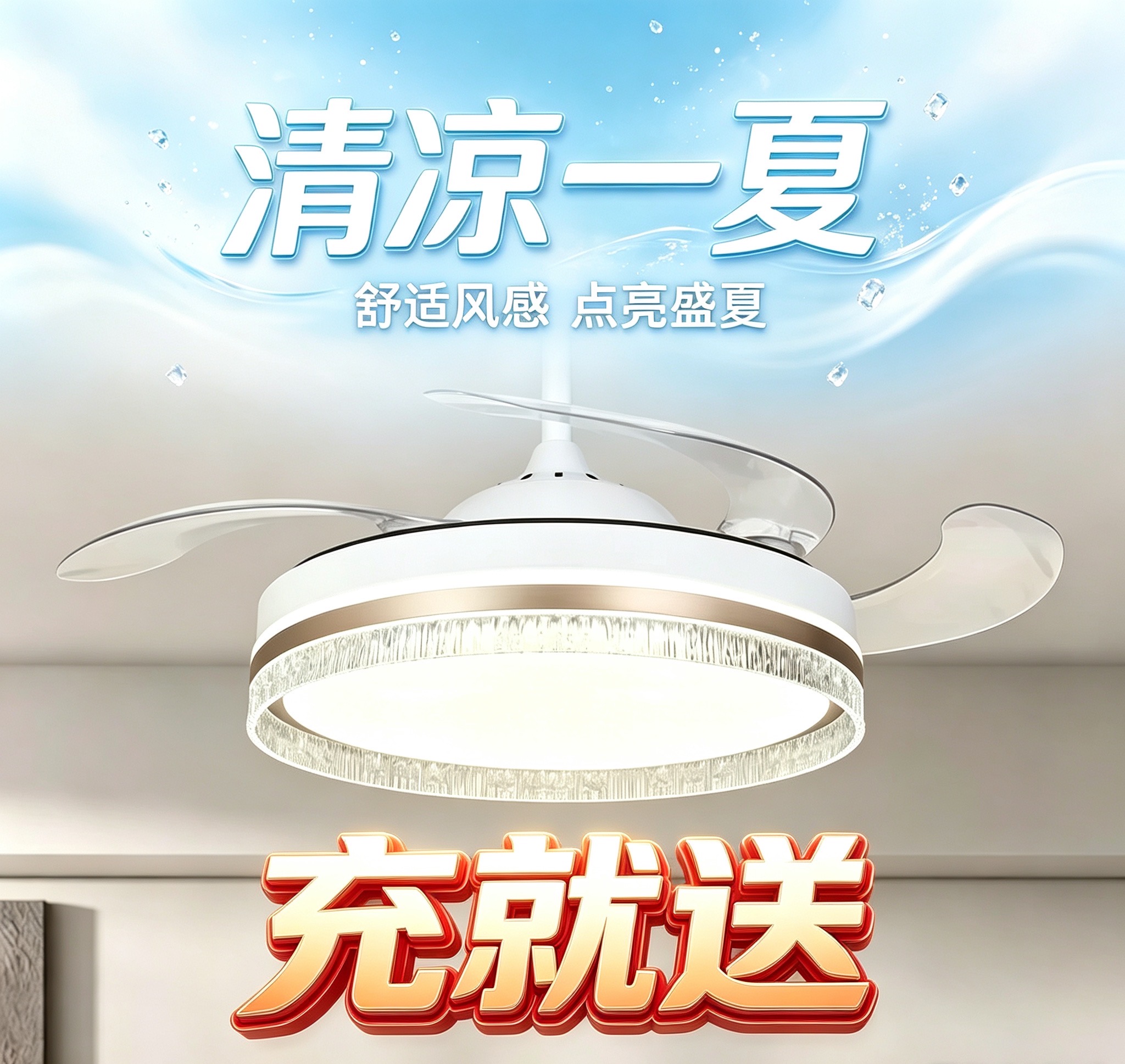 清凉一夏 智能语音风扇 惠民体验套餐599